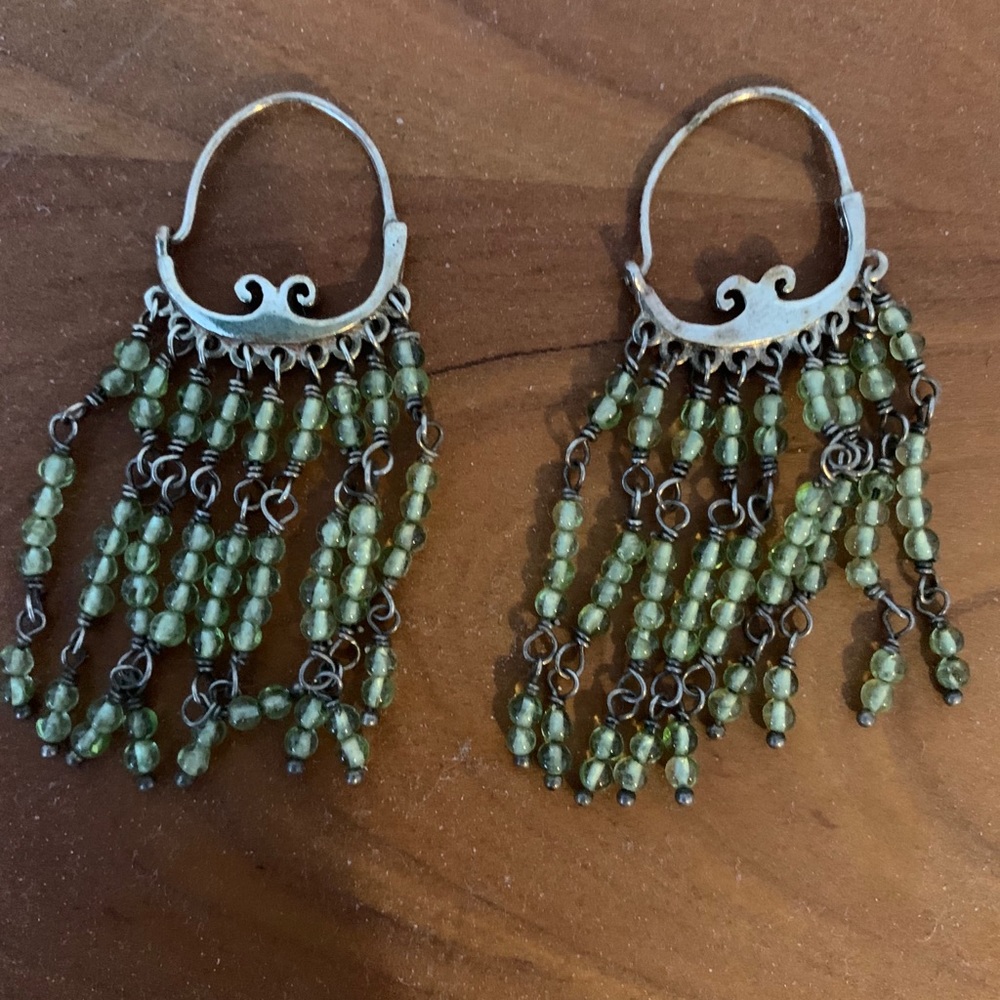 Green Earrings